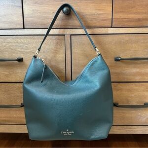Kate Spade Green Hobo Bag with Slouchy Design